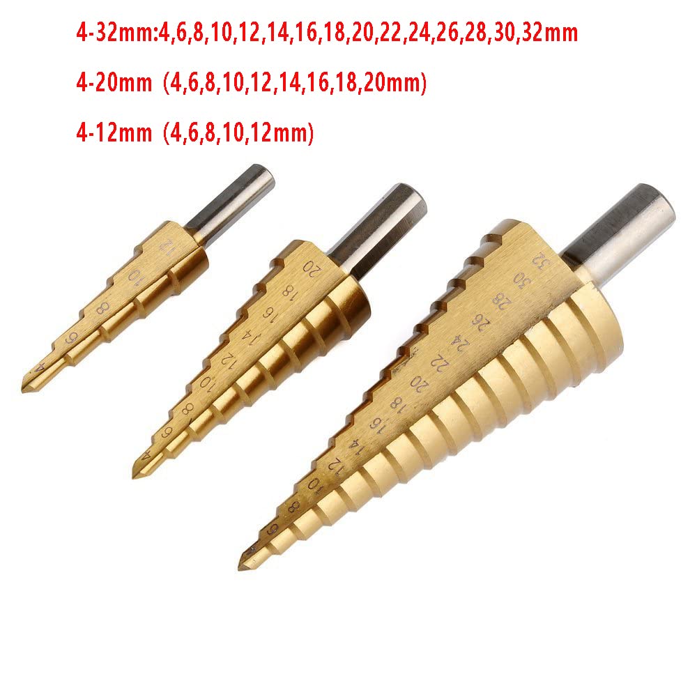 3 pcs drill bit set