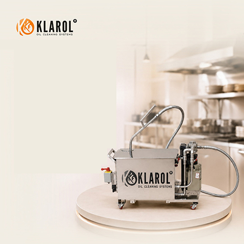 Frying Oil Filtration Machine - Color: Metallic/Steel Finish
