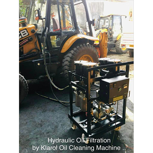 Heavy Earth Moving Hydraulic Oil Filter Machine - Color: Black/Metallic