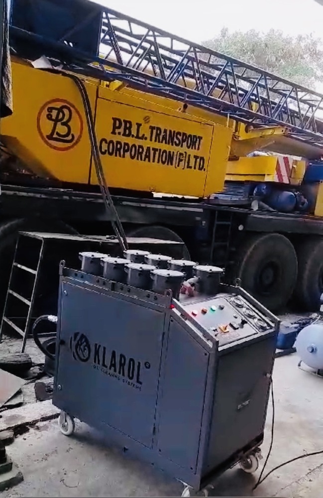 Crane Hydraulic Oil Filtration Machine