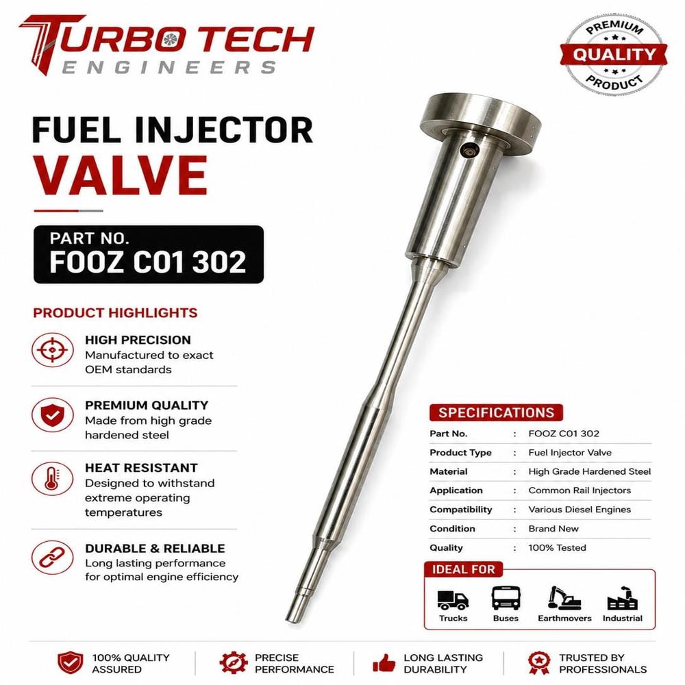 Fuel Injector Valve F00Z C01 302 - Dimension (L*W*H): 555 Meter (M)