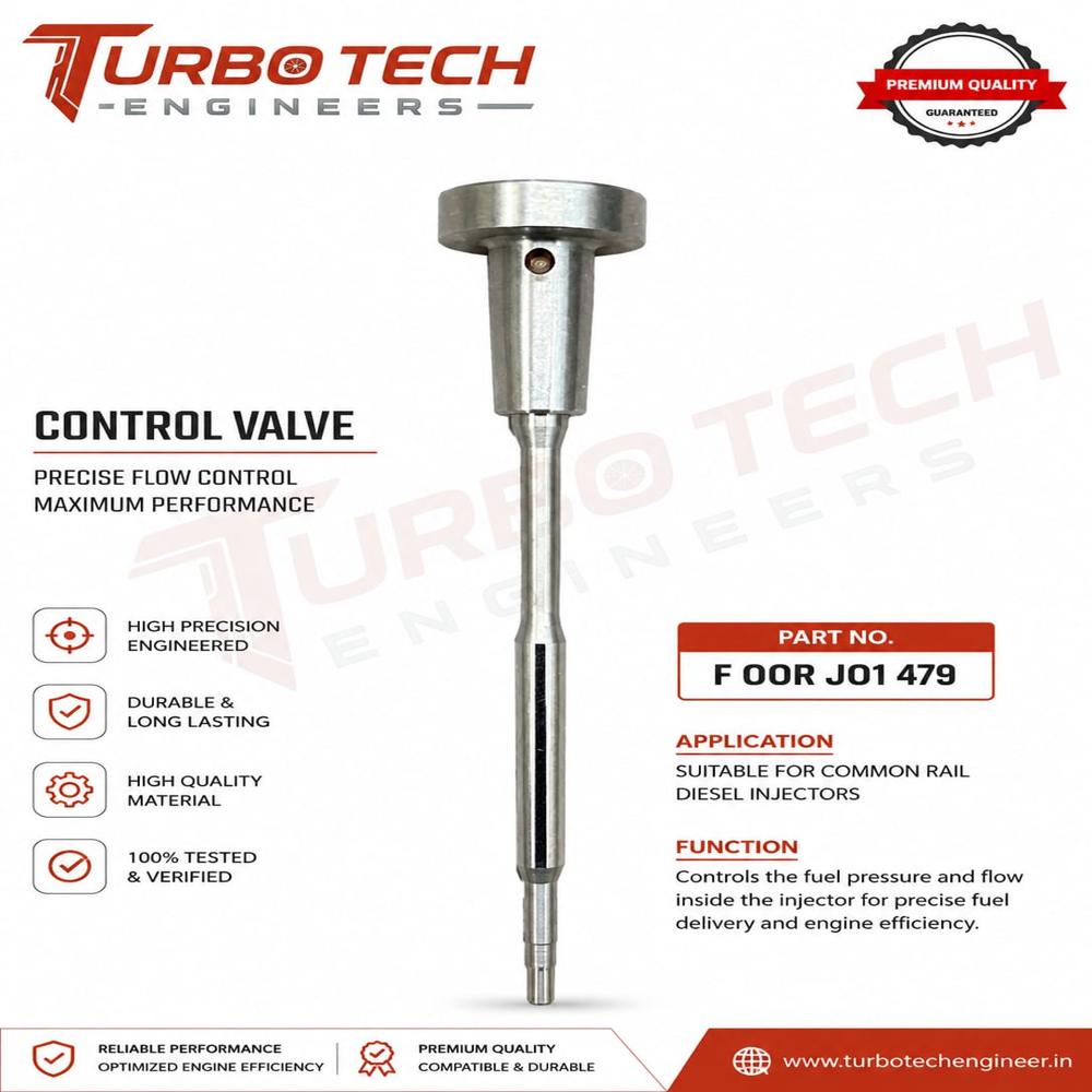 Bosh Control Valve F00R J01 479 Suitable For 0445120067 Bosh Injector - Dimension (L*W*H): 5 Meter (M)