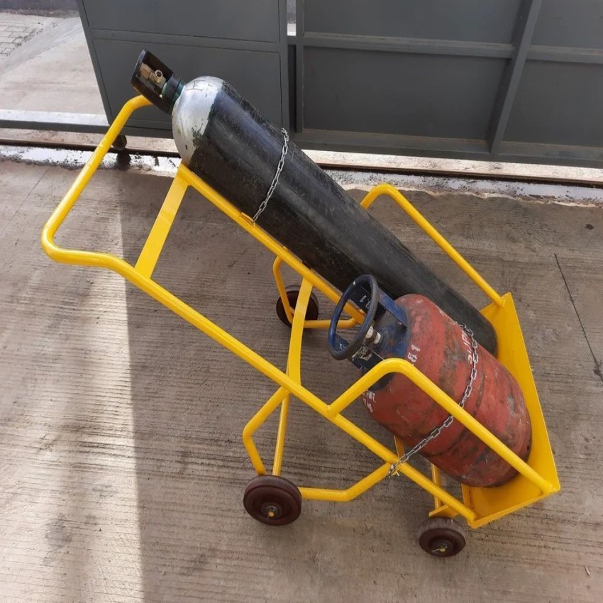 Ms Double Gas Cylinder Trolley
