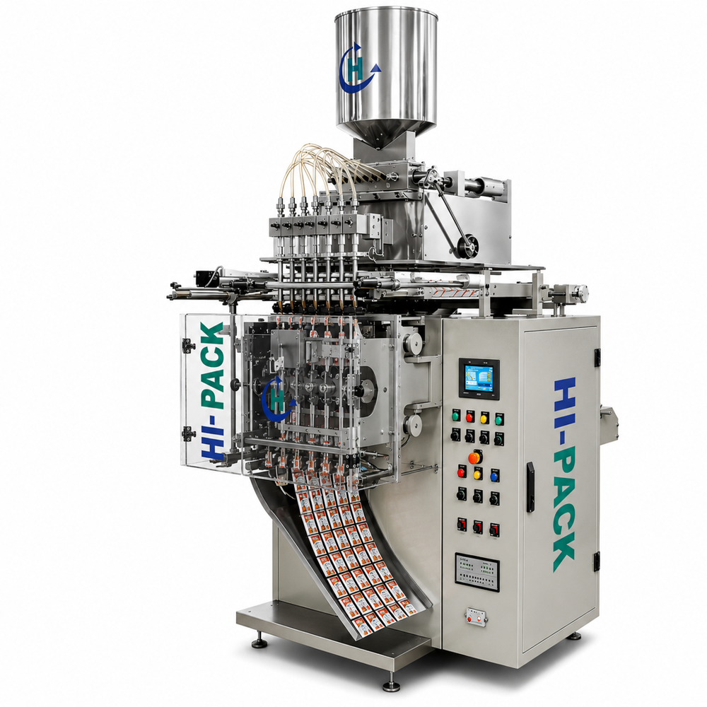Six track liquid packaging machine
