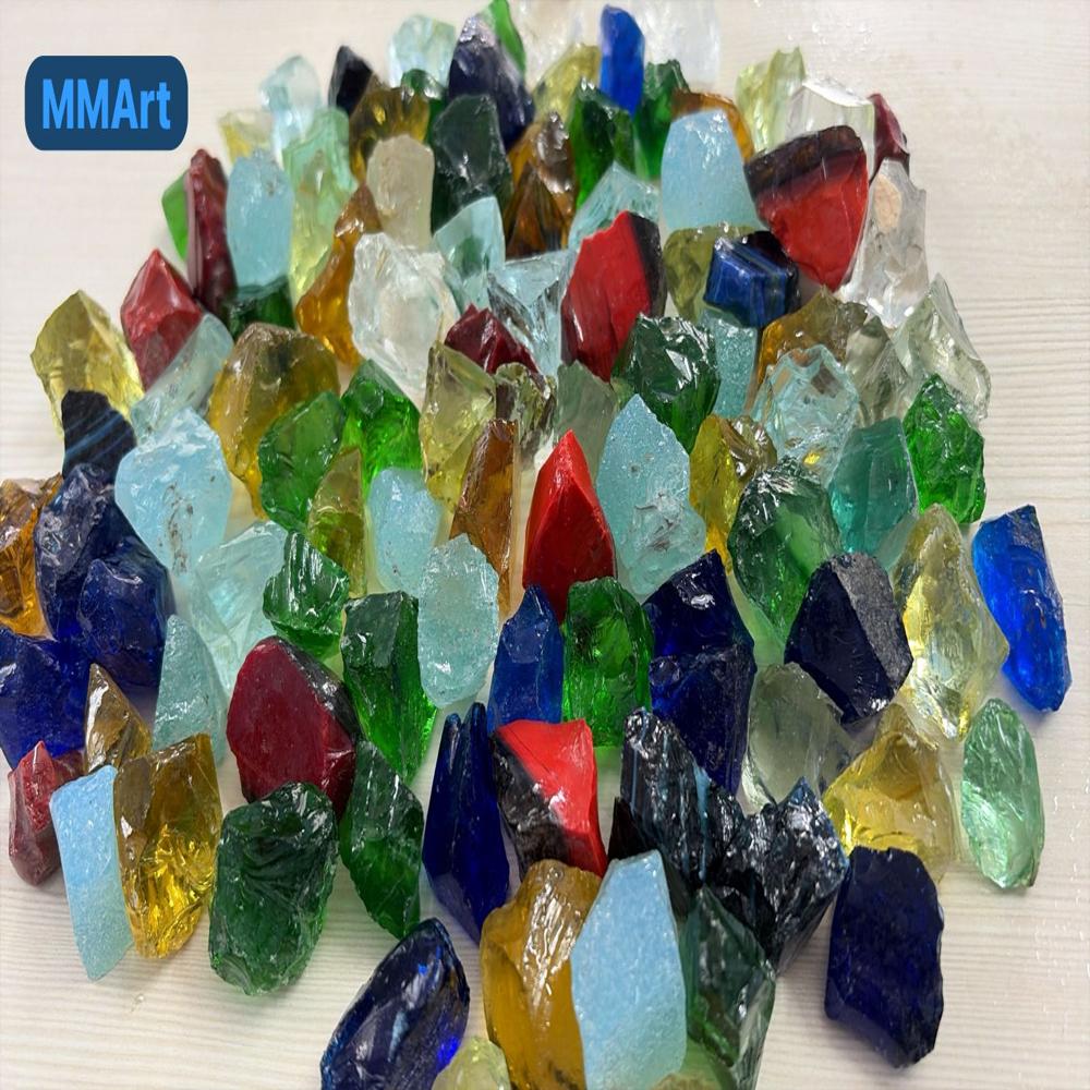 Multicolor Natural Polished Agate Stone Chips for Aquariums and Garden Landscaping in Bulk Decorative Gravels