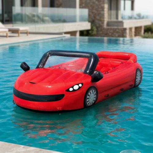 Inflatable Stylish Towable Cruz Car (Red) - Capacity: 500 Kg