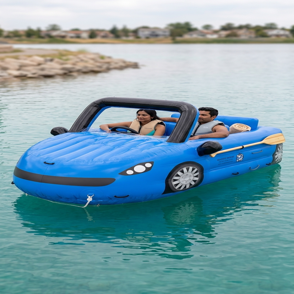 Inflatable Stylish Towable Cruz Car (Blue)