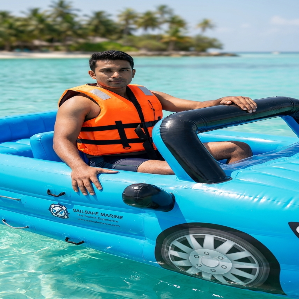Inflatable Stylish Towable Cruz Car (Blue)