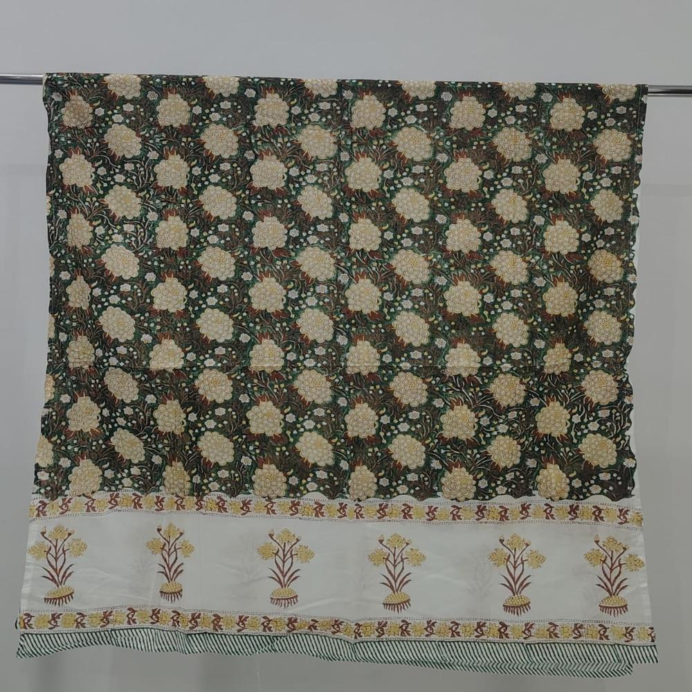 Hand Printed Cotton Dupatta By Meera