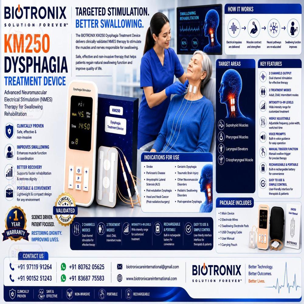 KM-250 Dual Channel Dysphagia Stimulator