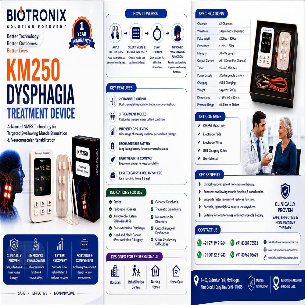 KM-250 Dual Channel Dysphagia Stimulator