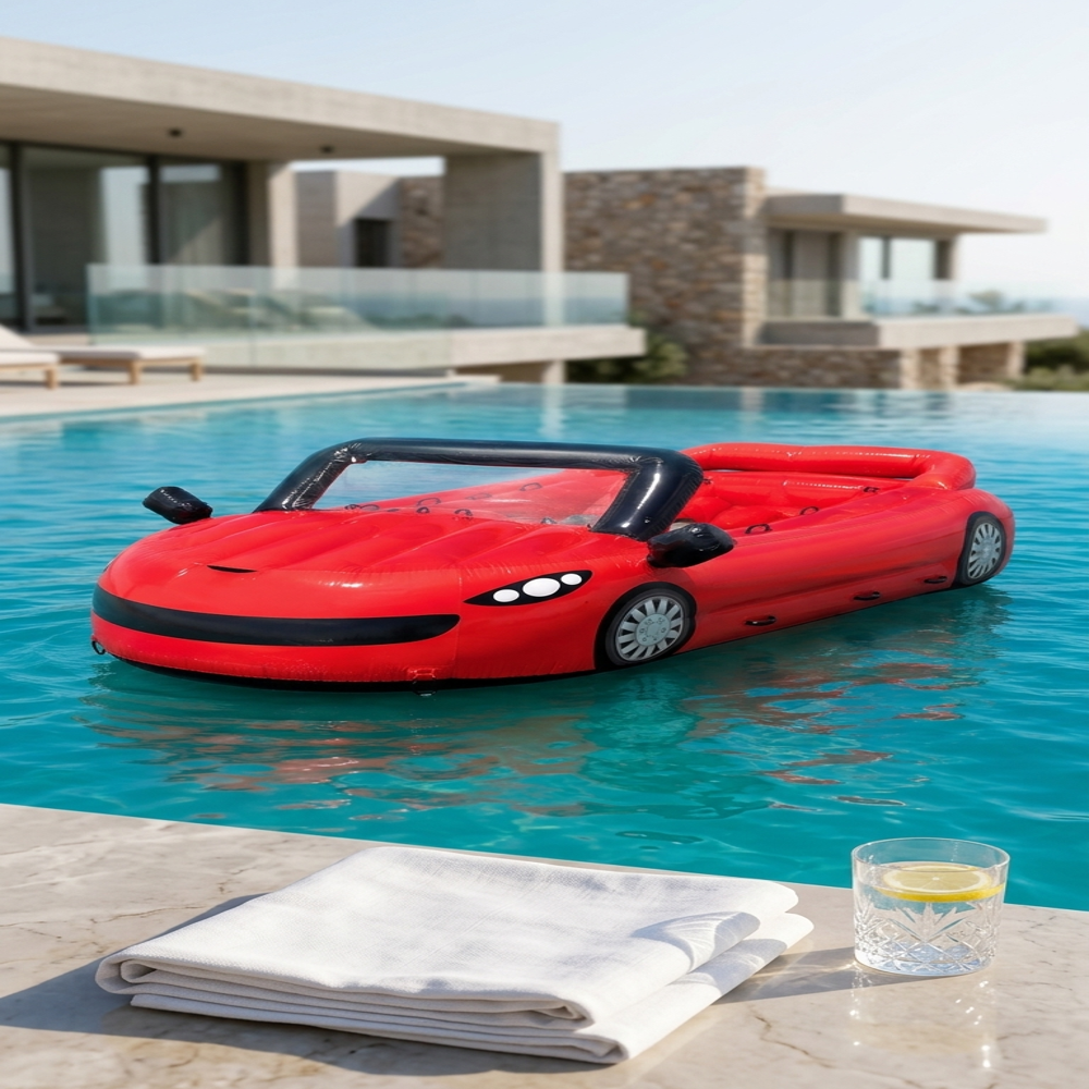 Inflatable Stylish Towable Cruz Car (Red)