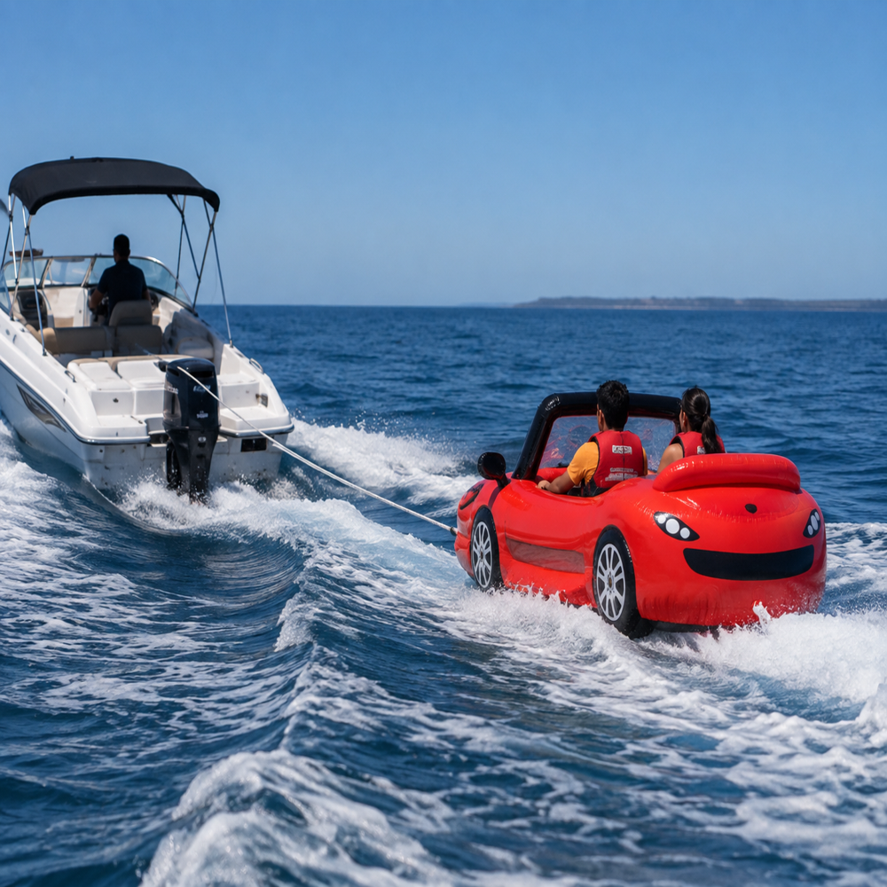 Inflatable Stylish Towable Cruz Car (Red)