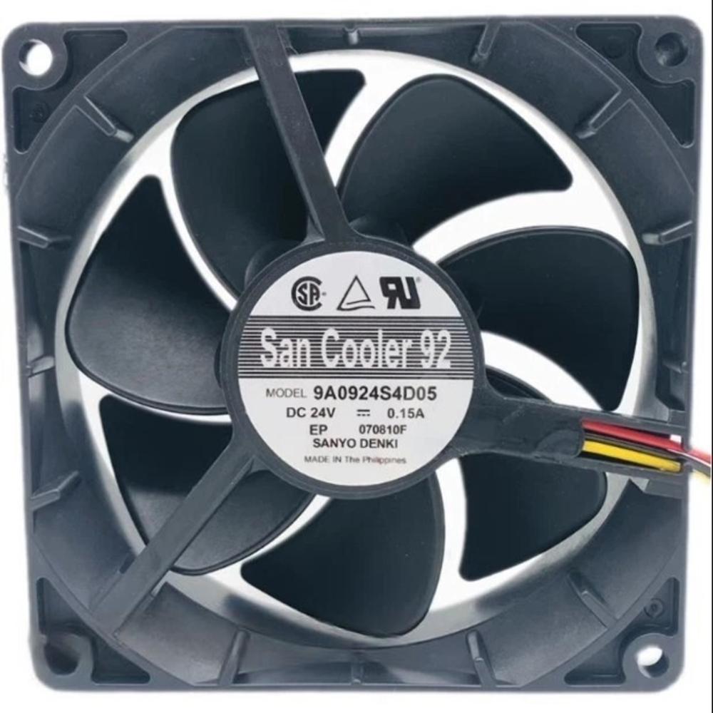 SANACE 9A0924S4D05 24V DC 0.15A 9225mm Ball Bearing Industrial Axial Cooling Fan