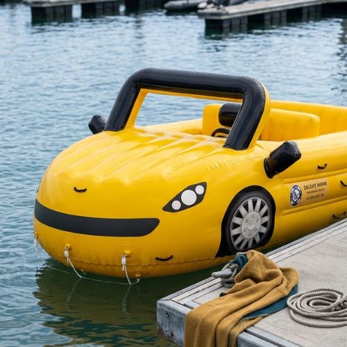 Inflatable Stylish Towable Cruz Car (Yellow)
