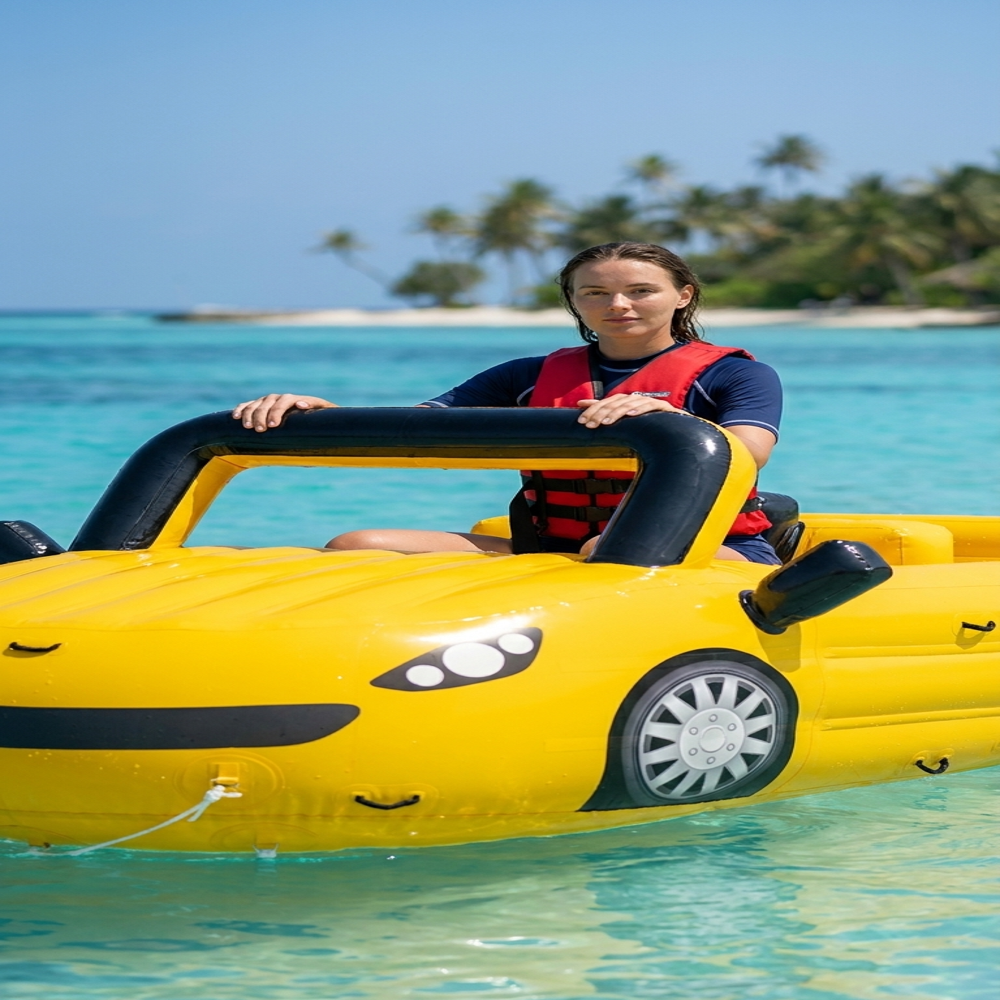 Inflatable Stylish Towable Cruz Car (Yellow)