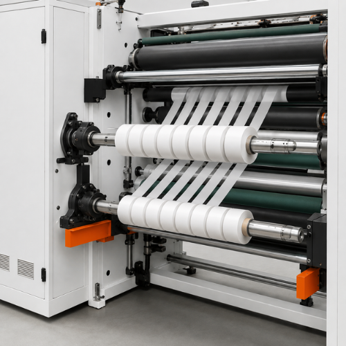 Cantilever Paper Slitting with Rewinding Machine