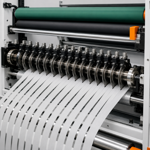 Cantilever Paper Slitting with Rewinding Machine
