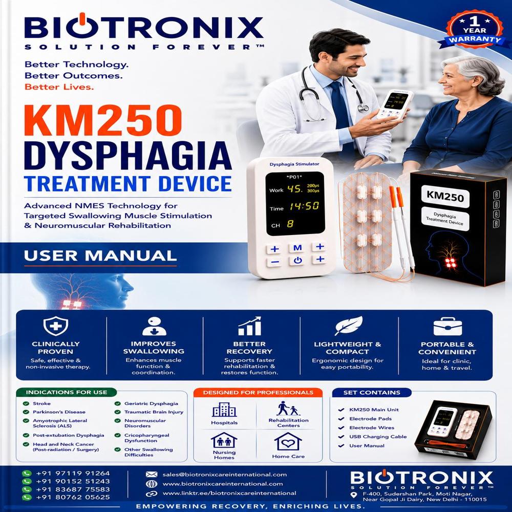 KM-250 Electrical Muscle Stimulator for Dysphagia