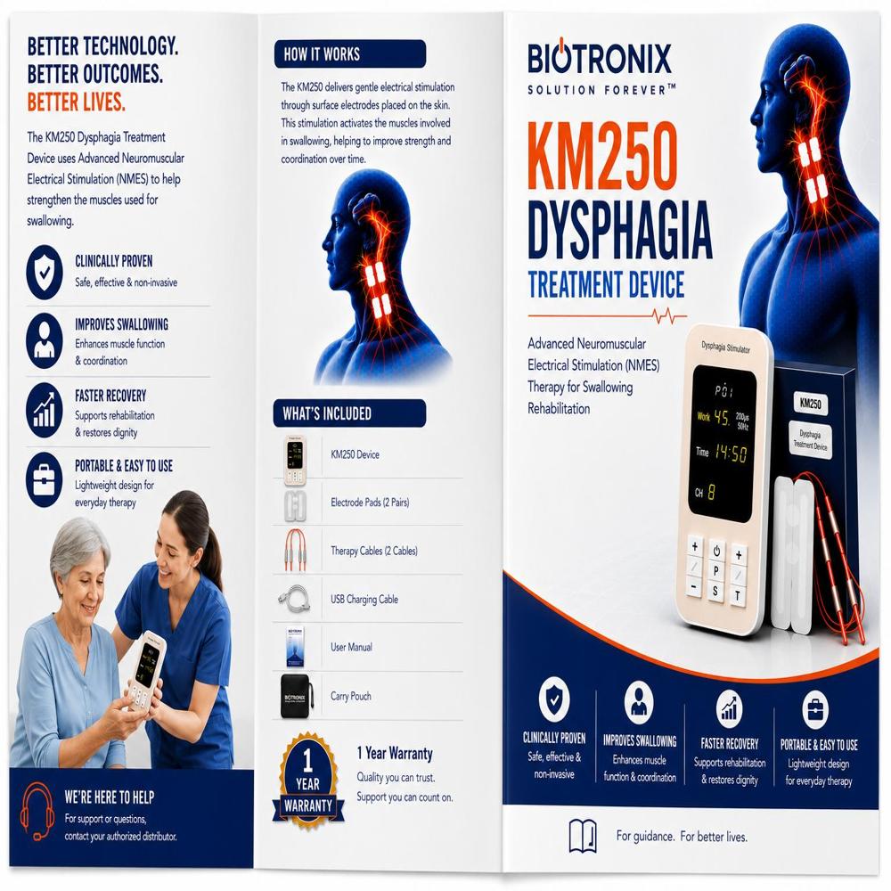 KM-250 Electrical Muscle Stimulator for Dysphagia
