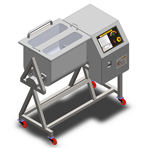 120L Paddle Mixer Machine - Color: Metallic Silver