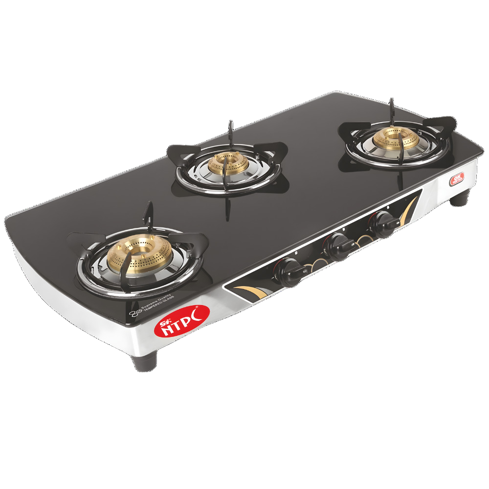 Glass Top 3 Burner Gas Stove