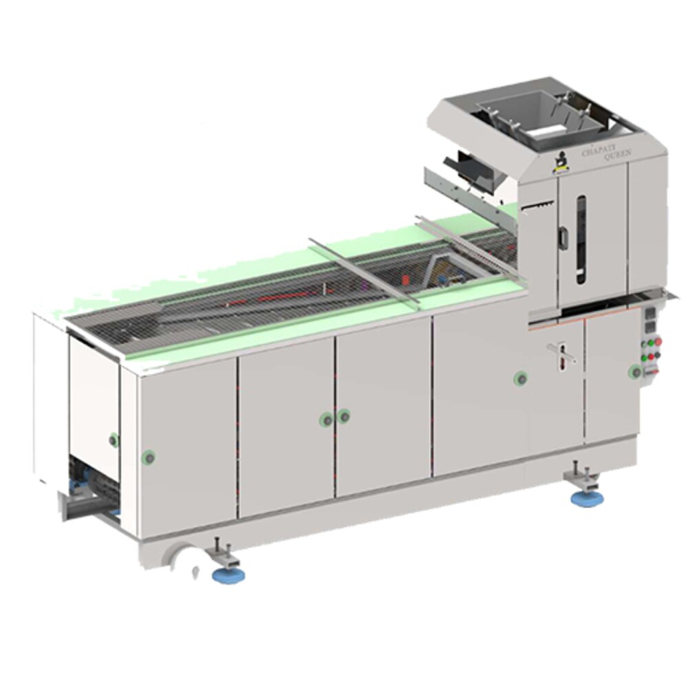 Rolling Type Fully Automatic Industial Chapati Making Machine - Color: Silver