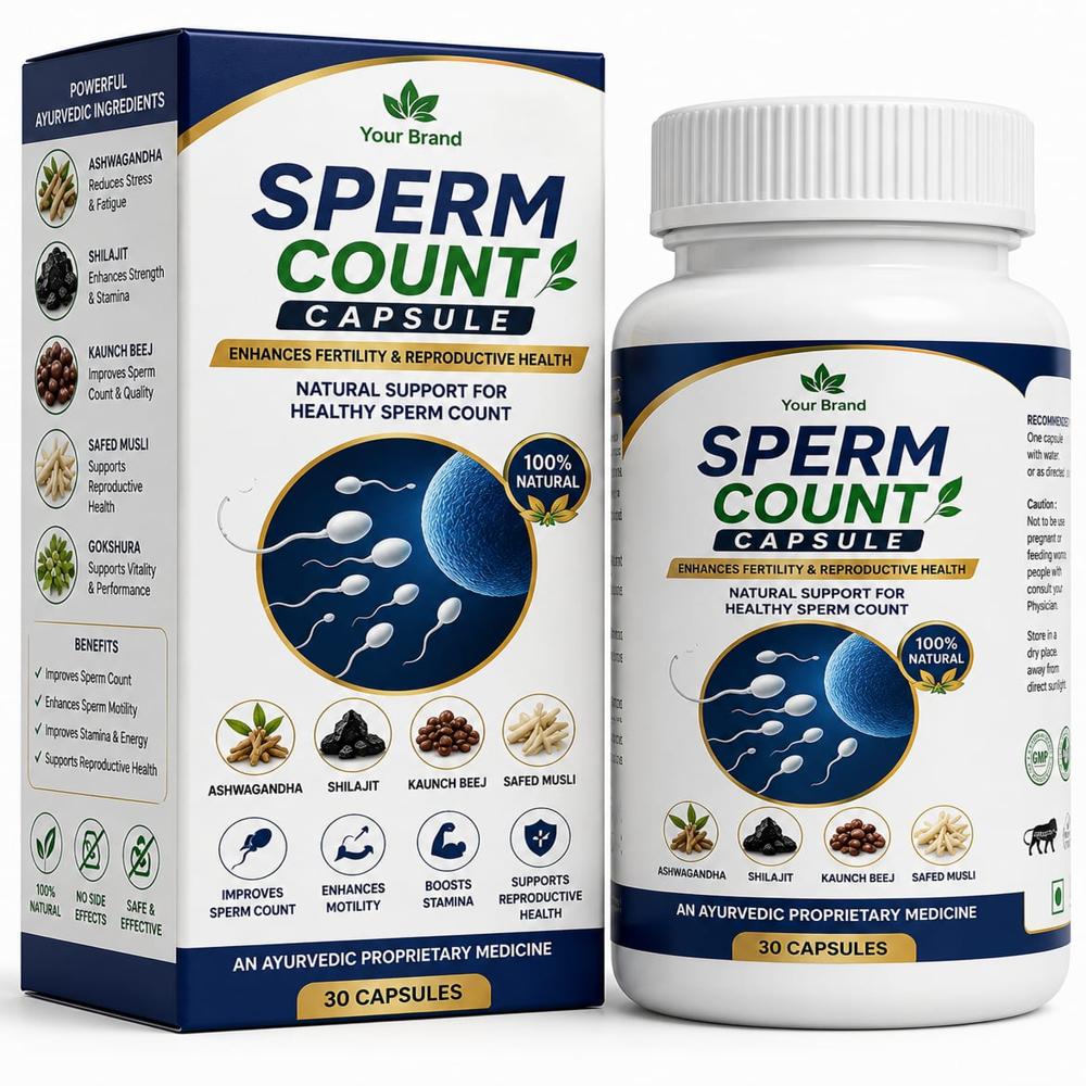 Sperm Count Capsules Third Party Manufacturing