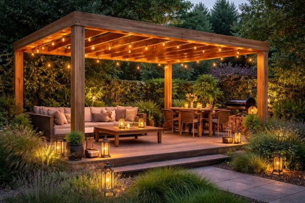 Pergola . - Color: Brown