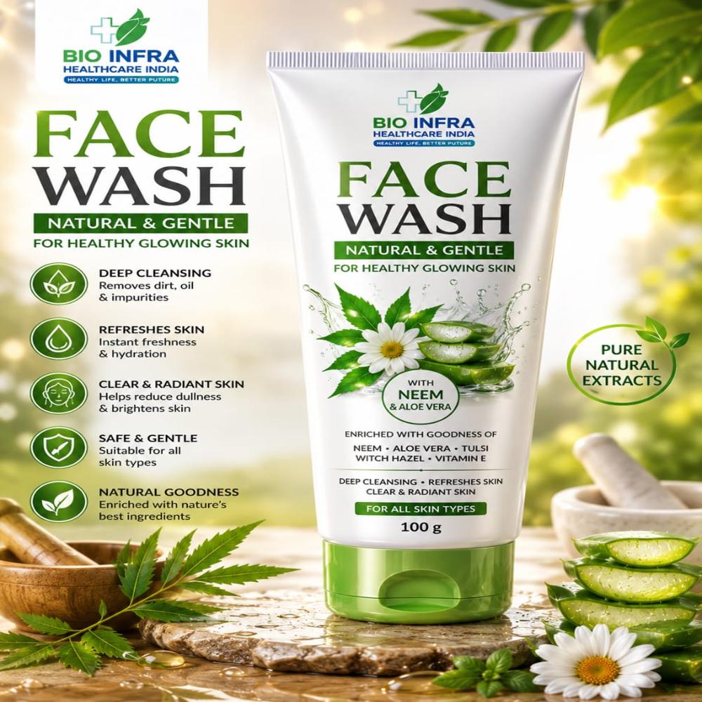 Face Wash Neem and Aloe Vera Third Party Manufacturing