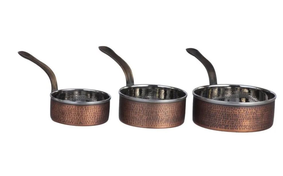 Sauce Pan Antique Copper - Dimension (L*W*H): 13 (Diameter) Inch (In)