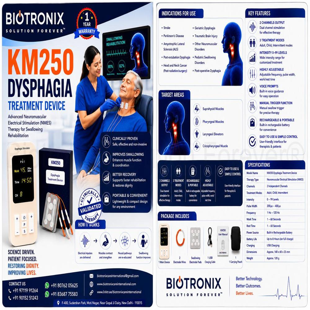 KM-250 Portable NMES Swallowing Therapy Device