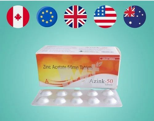 Azink-50 Zinc Acetate Tablets 50mg