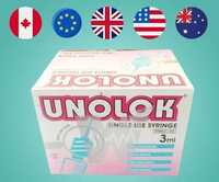 HMD Unolok 3ml Syringe with Needle - 24G x 1Inch Pack of 100