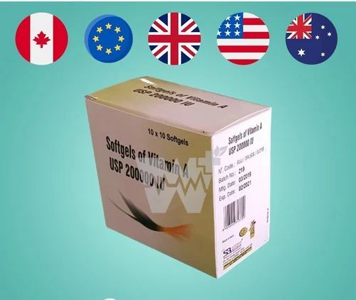 Softgel Vitamin A Capsules USP 200000 IU