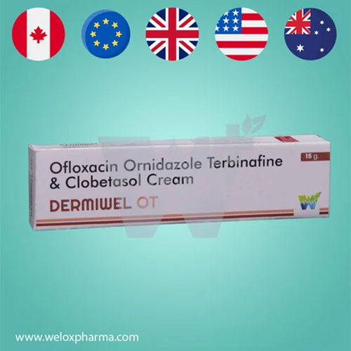 Dermiwel Ot Ofloxacin Ornidazole Terbinafine & Clobetasol Cream