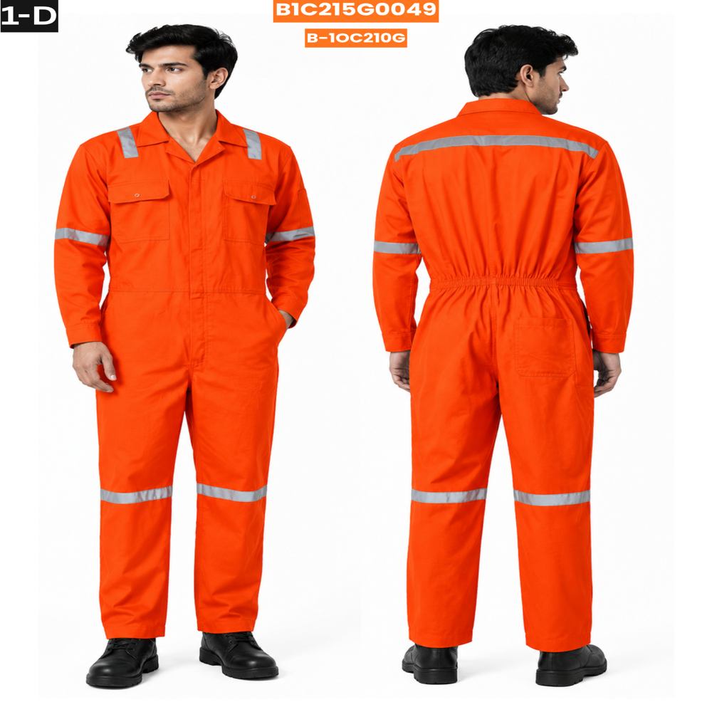 Orange Safety Boiler Suit - Age Group: 18 To 100