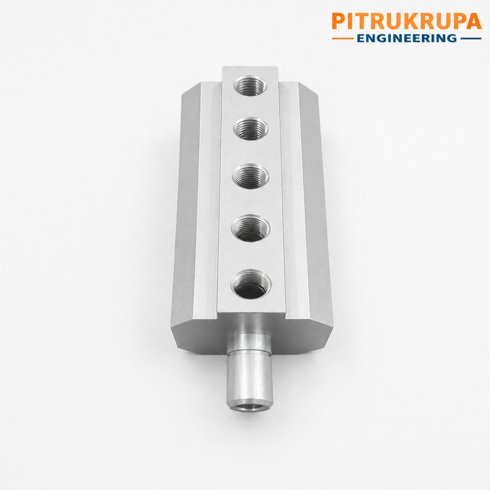 Cnc Machined Aluminium Hydraulic Manifold Block - Product Type: Connecting Rod