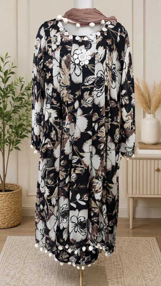 Frock Suit With Dupatta Set