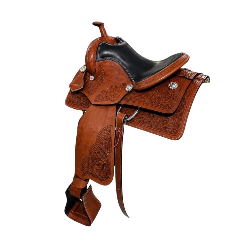Horse Western Saddle - Color: Brown