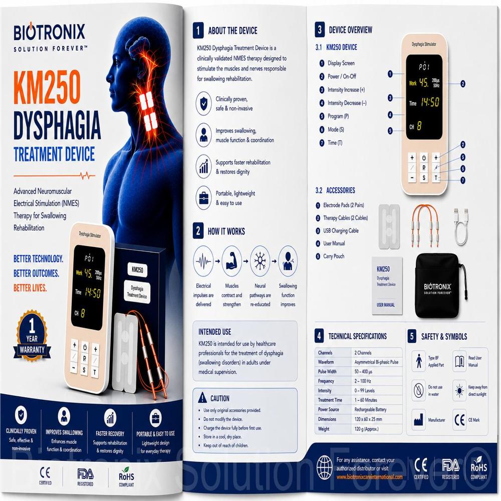 KM-250 Digital NMES Therapy for Dysphagia