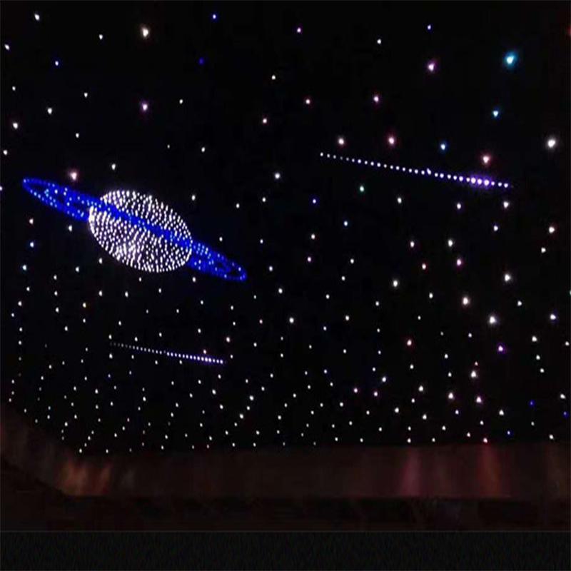 Fiber optic planet light