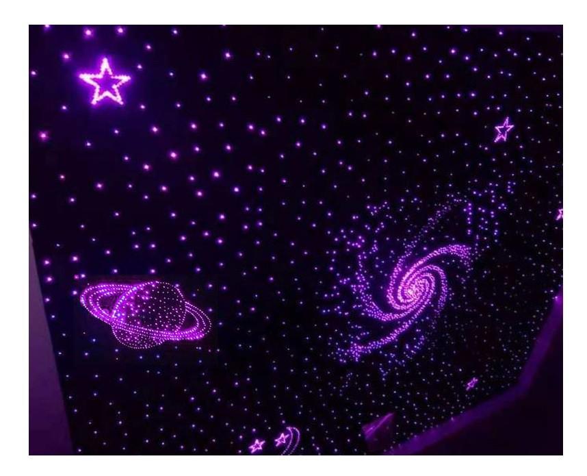 Fiber optic star light