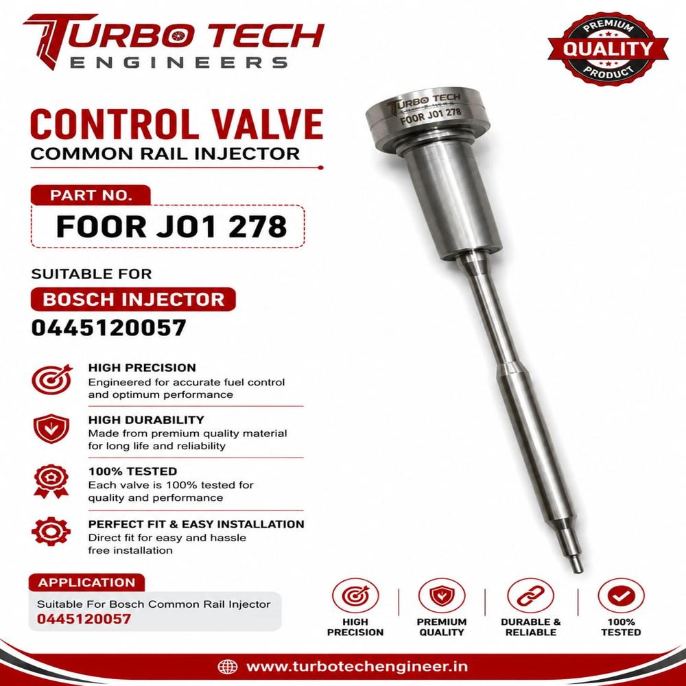 Vbosch Common Rail Injector Control Valve Foor J01 278 - Dimension (L*W*H): 555 Meter (M)