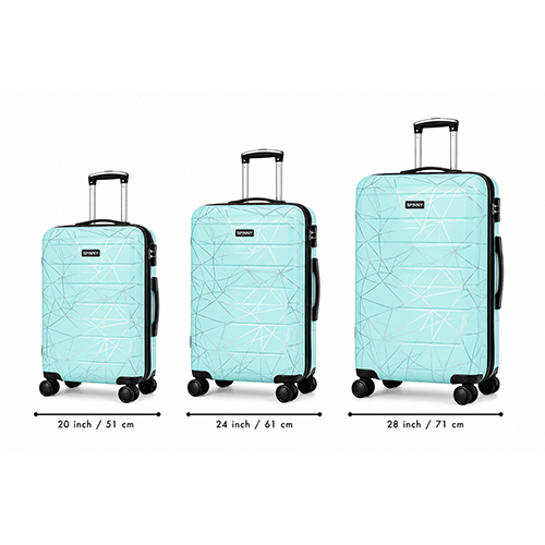 360 Spinner ABS - Aqua Mint Geometric