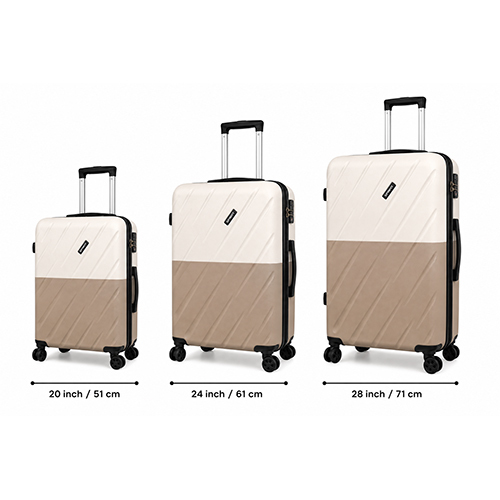 Dual-Tone Textured  Cream & Khaki