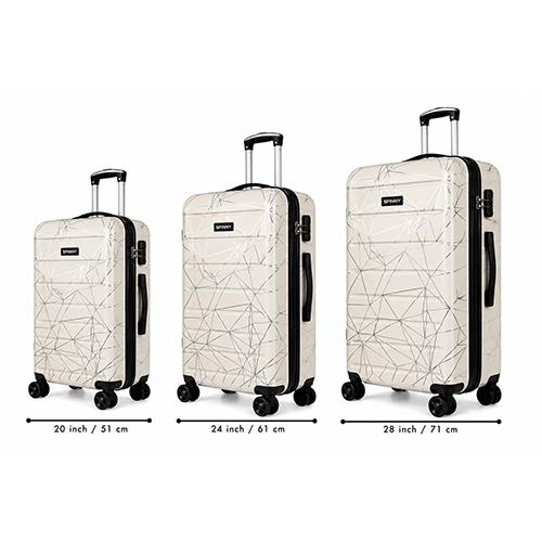 360 Spinner ABS - Cream Geometric