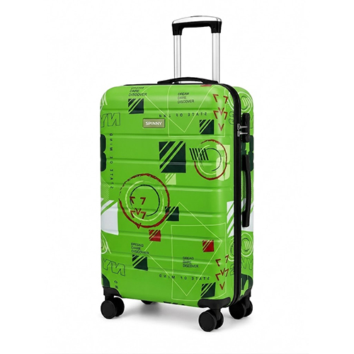 Street Art Printed ABS Trolley a Green