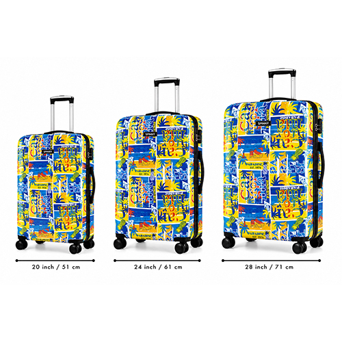 Tropical Paradise Printed ABS Trolley