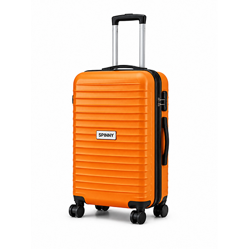 Hardshell PC Luggage a Orange a Black Fitting